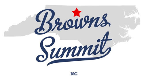 map of Browns Summit NC 